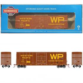 Rnd88056 Athearn Roundhouse Ho 50 High Cube Ss Box Car Western Pacific Wp 68293
