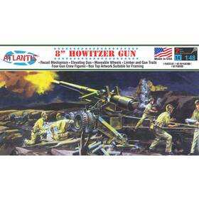 Aana307 Atlantis Toy & Hobby Inc. And 8 Howitzer Gun Plastic Model Kit 1/48