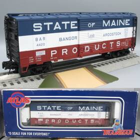 Atlas 0501-2 Bangor And Aroostook / State Of Maine Box Car 2005 O Trainman 3-rail