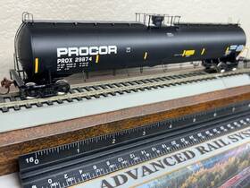 06403 Atlas Procor Lpg / Liquified Propane Anhydros Gas 33k Tank Etched Metal Ho Scale New