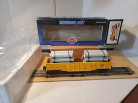 1003004-2 Atlas Industrial Rail Ohio Seamless Tube Gondola With Pipe Load Nib Rare