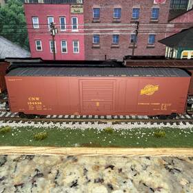 154836 Atlas 1331 2 Rtr Ho Scale 1331-2 C And Nw 50ft Precision Design Box Car With Kadees