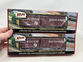 1336-2 Atlas 1336-1 Ho And Western Maryland 50 Acf Box Cars 35195 35197