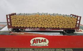 1605-4 Atlas Ho Scale Gm&o Gulf Mobile Ohio Gsc Pulpwood Flat Car #4020 Ln Ob