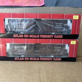 1676-2 Atlas 2. #1676-2 1 Ho Scale Acf 60ft Dd Auto Parts Car Southern #43147 43139 Nos