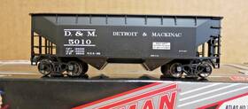 18909 Atlas 20 001 503 D&m Detroit And Mackinac 2 Bay Offset Hopper Car Ho