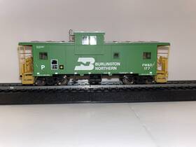 1901 Atlas Ho Scale Bn Burlington Northern Fw&d 177 Extended Vision Caboose Car