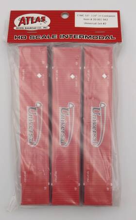 Atlas 20-001-942 Ho Cimc 53ft-110 Inch Ih Container Universal 3-pck