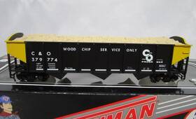 20002919 Atlas Ho C&o Chesapeake Ohio Aar 70 Ton 9 Panel Wood Chip Hopper #379774 Nos