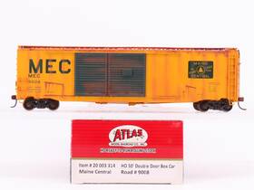 20003314 Atlas Ho Scale Mec Maine Central 50ft Double Door Boxcar #9008 Weathered