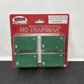 20004488 Atlas Uswx 20 High Cube Msw Container #2004488 Double Zero #1 Ho Green