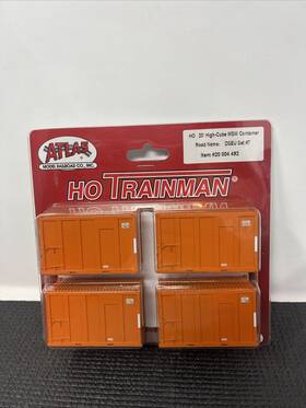 20004492 Atlas Ho 20 High Cube Msw Container #2004492 Dseu Transport #7 Orange
