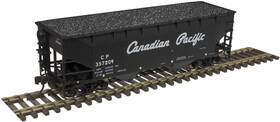 Atlas 20005895 Ho Scale 2-bay Offset-side Hopper With Flat Ends Canadian Pacific/cp 3-pk