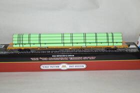20006118 Atlas Ho Scale Ttx Pttx Trailer Train F89j 89ft Flat Car With Gas Pipes Load