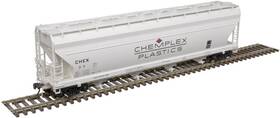 20006378 Atlas Ho Scale Acf 5250 Covered Hopper Chemplex Plastics/chex #77