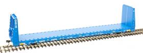 20006454 Atlas Ho Scale 62ft Bulkhead Flatcar General American/gaex Blue/white #63081