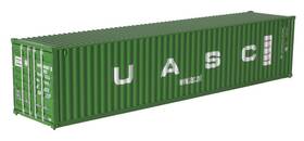 Atlas 20006548 Ho Scale 40ft Standard-height Container 3-pack Uasc/uacu Set #2 Green