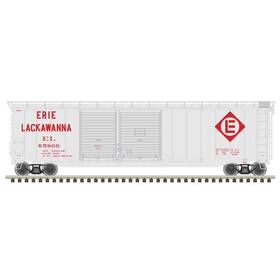 20006578 Atlas Ho Erie Lackawanna 50ft Postwar Double Door Boxcar #66410