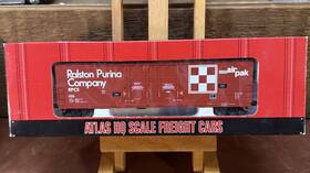 20006781 Atlas Ralston Purina Evans 53ft Double Plug Door Boxcar # 106