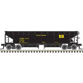 20006795 Atlas Ho Conway Scenic Railway 70-ton Hart Ballast Car #3810
