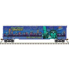 20006877 Atlas Ho Independence Day Edition 50ft Postwar Single Door Box Car 20006877 Atlas Ho Independence Day Edition 50ft Postwar Single Door Box Car