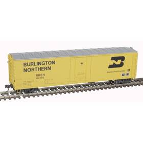 20007018 Atlas Ho Burlington Northern Rbbn 50ft Plug-door Boxcar #64022