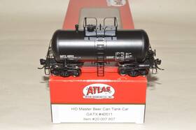 20007807 Atlas Ho Scale Master Gatx Lease 30ft Shorty Beer Can Tank Car Train