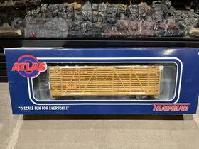 2002403-1 Atlas Trainman 3 Rail O Scale Union Pacific Stock Box Car #47734 Item