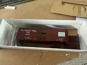 21000023 Atlas Ho 1937 Aar 40 Boxcar Inch Trainman Kit Central Of Georgia #6045 Brand New