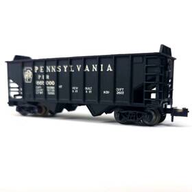 2242 Atlas N Scale Open 2 Bay Hopper Car Pennsylvania Prr 665000 Train