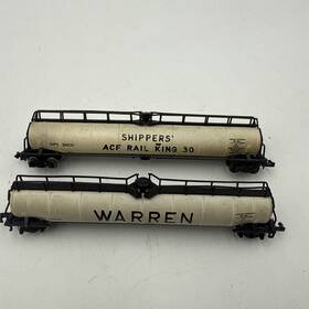 2346 Atlas 2348 N Scale Jumbo Tank Car Lot Of 2 - Warren And Shippers Acf Railking