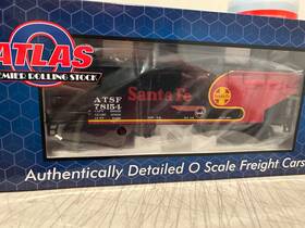 3001397s-1 Atlas O Santa Fe Black Bonnet 2 Bay Offset Hopper Car Nib