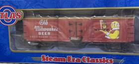 3001572-2 Atlas O-scale Old Milwaukee Road 40 Wood Beer Reefer Car 3-rail Master Steam 3001572-2 Atlas O-scale Old Milwaukee Road 40 Wood Beer Reefer Car 3-rail Master Steam