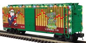 3001779 Atlas Premier 40ft Ps-1 Boxcar With 6ft Door Christmas Lighted Atlx25 New