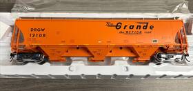 3002128-2 Atlas O Scale 2-rail #3002128-2 Trinity 5161 Covered Hopper D&rgw #12108 Nos