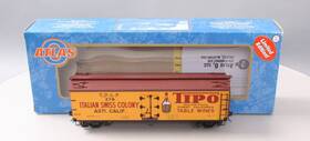 3002536s Atlas O Scale Cdlx Tipo Wine 40ft Wooden Reefer Car #279 2-rail Ex/box