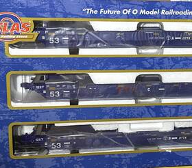 3003057-1 Atlas O Scale Ttx 53 Gunderson Maxi-iv Well Car #3003057-1 3 Rail Die-cast