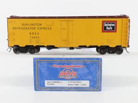 3004901-3 Atlas O Scale 2-rail Brex Burlington 40ft Steel Reefer #74835