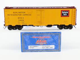 3004901-4 Atlas O Scale 2-rail Brex Burlington Route 40ft Steel Reefer #74809