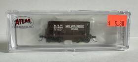 76480 Atlas 32064 N Scale 70 Ton Ore Car Milwaukee Road Milw #76480