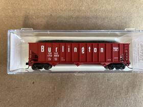 172503 Atlas 32626 New N Scale 90 Ton Hopper With Load Burlington #