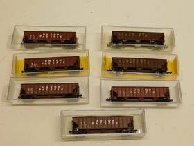 Atlas 32631 N Scale Union Pacific 90 Ton Coal Hoppers With Loads 32631/32634 - Lot Of 7