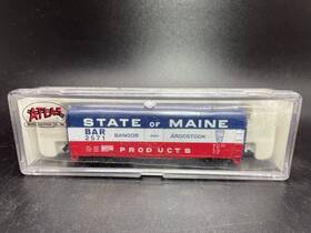 3329 Atlas Model Railroad 40ft Plug Door Bar State Of Maine N Scale Box Car