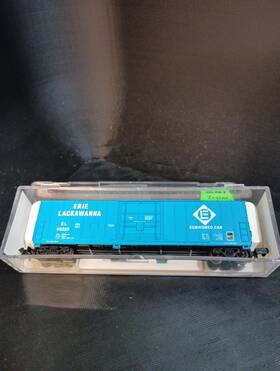 33642 Atlas 33641 N Scale 50ft Fge Box Car Erie Lackawanna Damaged 33642 Atlas 33641 N Scale 50ft Fge Box Car Erie Lackawanna Damaged