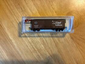 142643 Atlas 34191 N Scale 34579a Santa Fe Super Chief To California 40ft Box Car Rd #142643