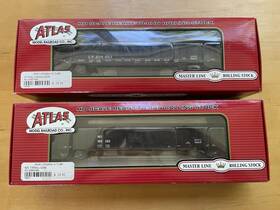 194122 Atlas 346533 Lot 2 Master Line Ho Thrall 2743 Gondola Cp Rail #346533 And #194122 In Box