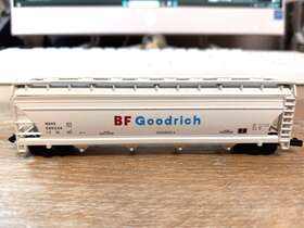 3492 Atlas N Scale. Covered Hopper Car. Bf Goodrich. Free Shipping