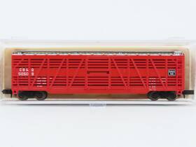 50509 Atlas 35411 N Scale Cb&q Burlington Route 50ft Stock Car #50509