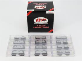 3560s Atlas N Scale Undecorated Silver Caboose 12-pack