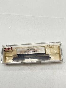 37782 Atlas Trains N Nickel Plate Road Nkp 2788 Piggyback Flat Car With Trailer #37782